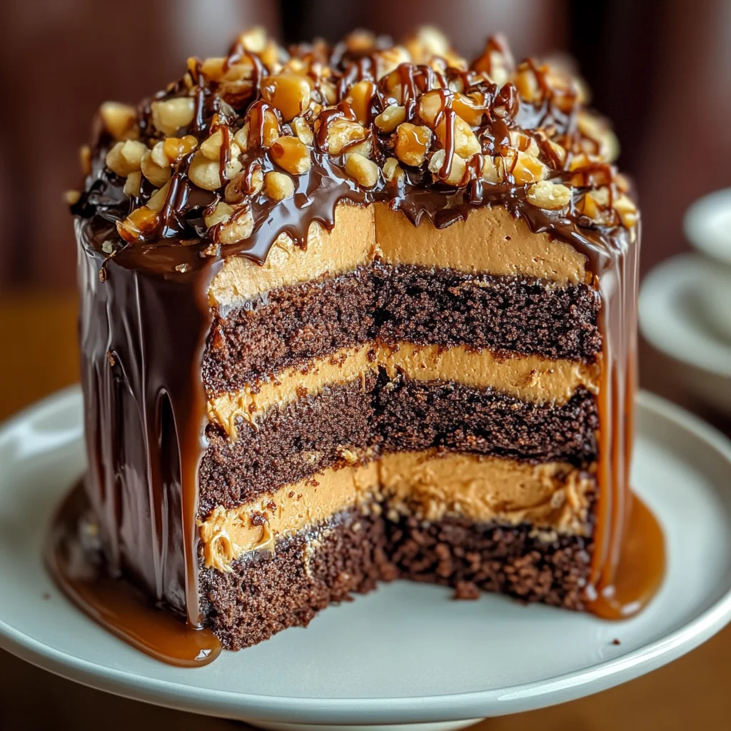 Chocolate Caramel Toffee Crunch Cake