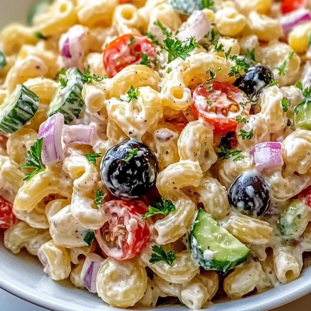 Classic Creamy Italian Macaroni Salad