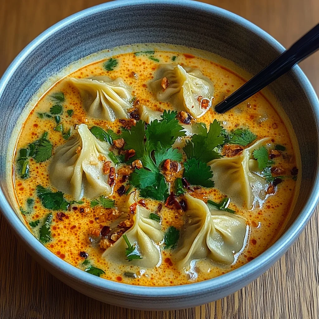 Coconut Curry Soup with Dumplings