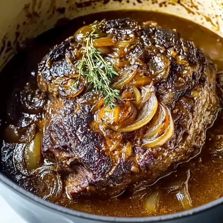 Comforting French Onion Pot Roast - theamazingfood