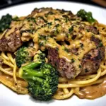 Cowboy Butter Steak & Broccoli Linguine Recipe