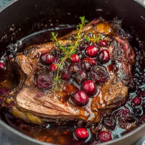 Cranberry Balsamic Roast Beef
