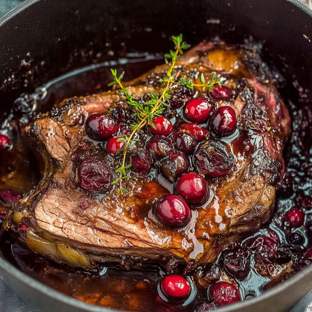 Cranberry Balsamic Roast Beef