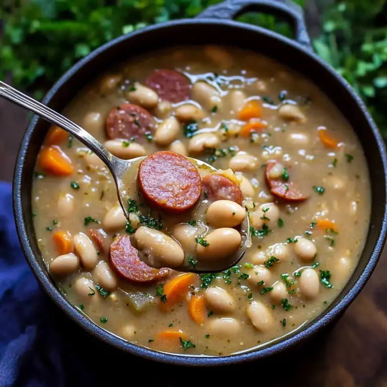Creamy Bean Soup with Kielbasa