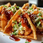 Crispy Chicken Wonton Tacos