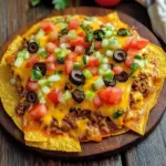 Crispy Mexican Pizza with Seasoned Beef and Refried Beans Recipe