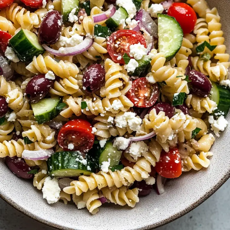 Easy Greek Pasta Salad