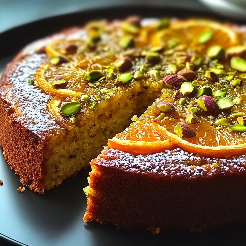 Flourless Orange Pistachio Almond Cake