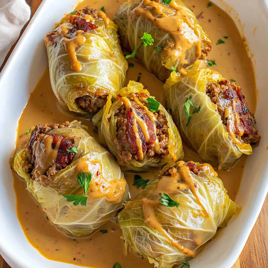 German Stuffed Cabbage Rolls (Kohlrouladen)