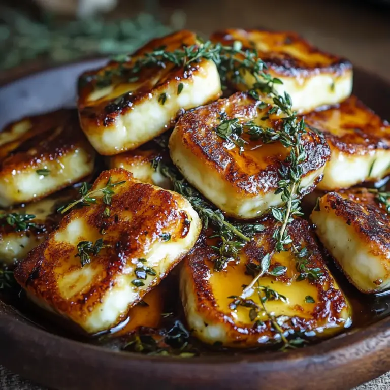 Halloumi with Honey and Thyme