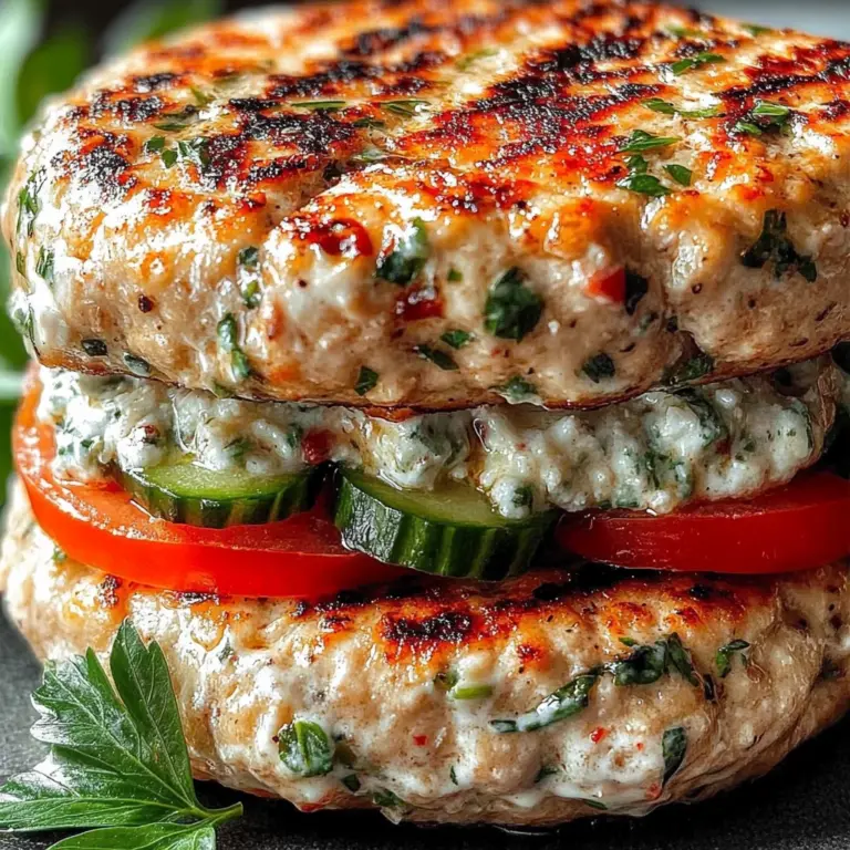 Juicy Greek Chicken Burgers with Tzatziki Bliss