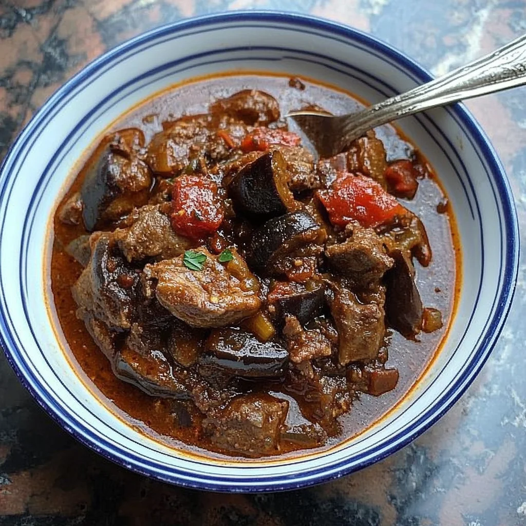 Lamb Stew with Eggplant