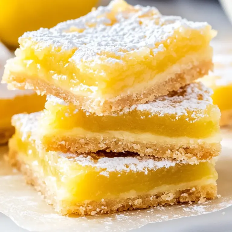 Lemon Bars (with Shortbread Crust!)