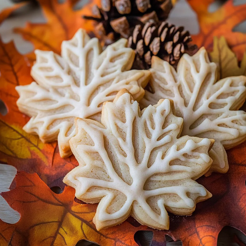 Maple Leaf Cream Cookies