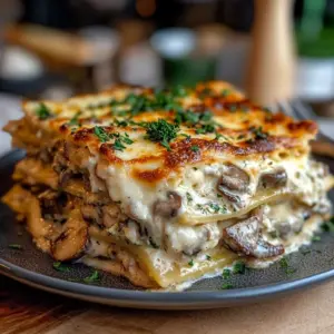 Mushroom Lasagna - Italian Recipe
