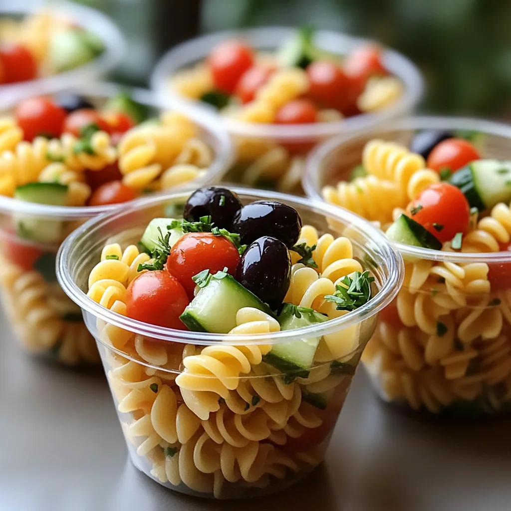 Pasta Salad Cups Recipe