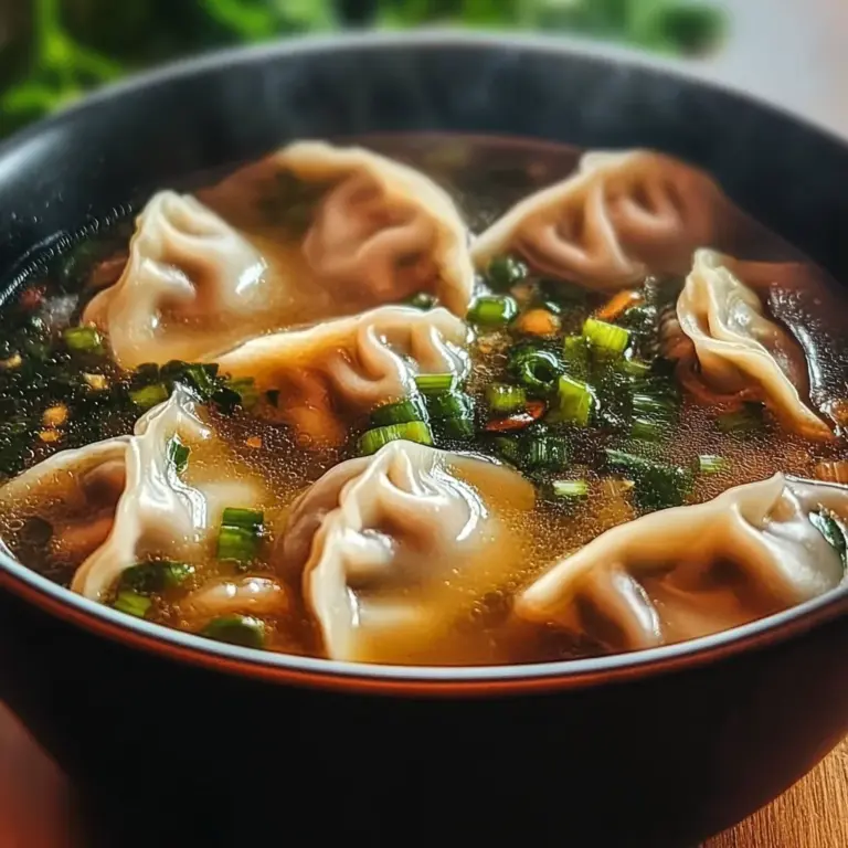 Potsticker Soup Comforting Flavorful Bowl