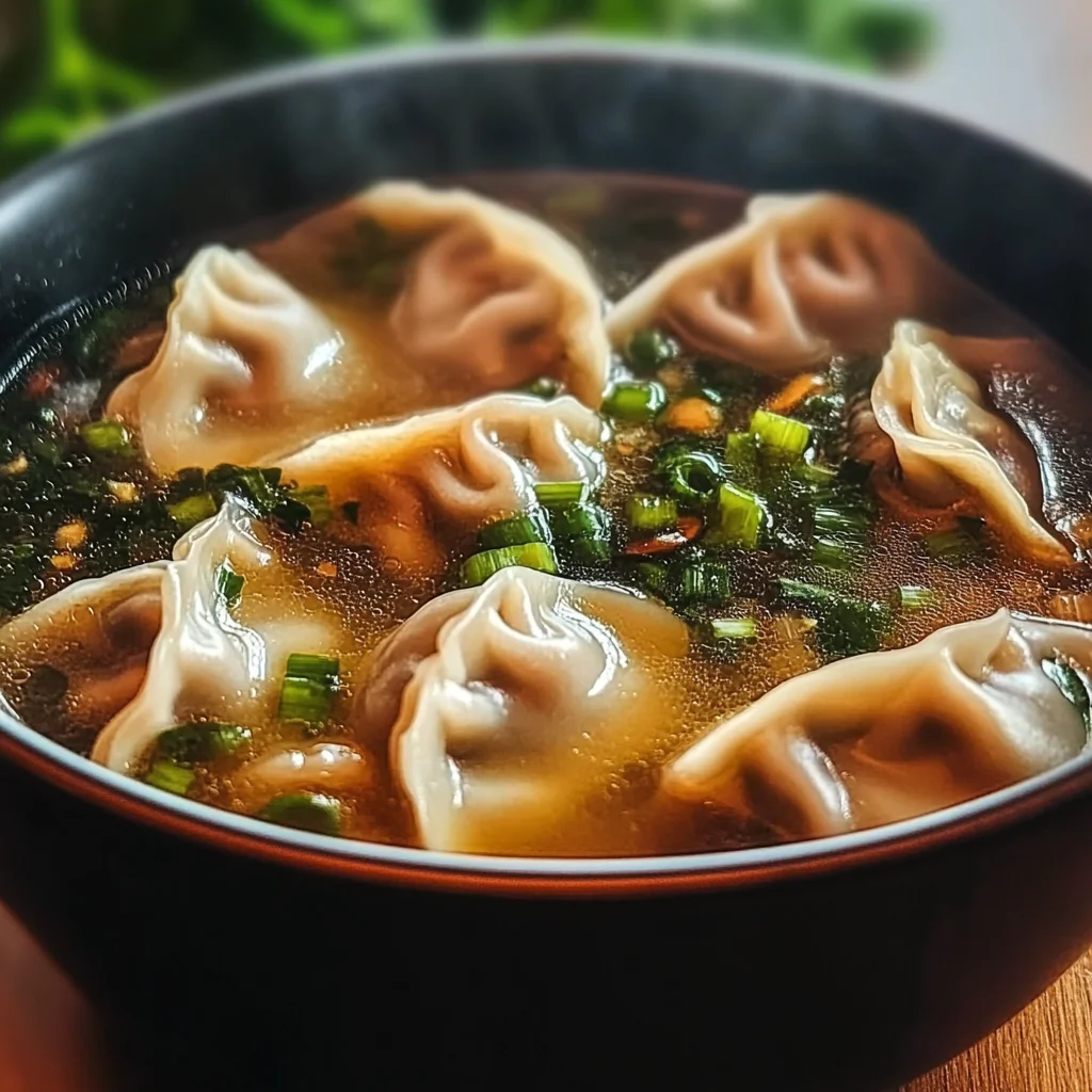 Potsticker Soup Comforting Flavorful Bowl