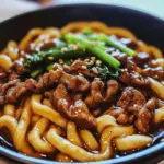 Quick and Flavorful Beef Black Pepper Udon