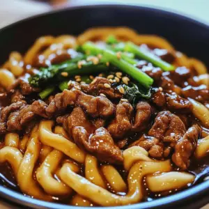 Quick and Flavorful Beef Black Pepper Udon