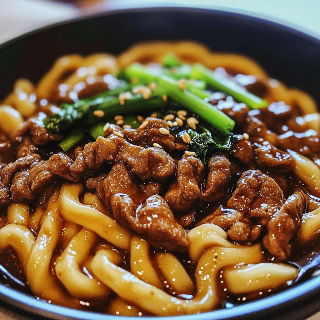 Quick and Flavorful Beef Black Pepper Udon