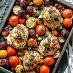Sheet Pan Greek Chicken and Veggies (Easy One-Pan Meal)