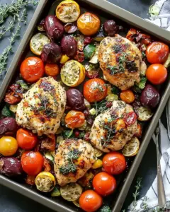 Sheet Pan Greek Chicken and Veggies (Easy One-Pan Meal)