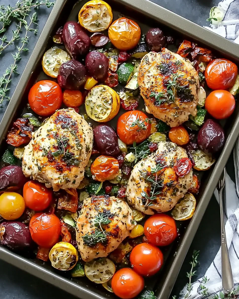 Sheet Pan Greek Chicken and Veggies (Easy One-Pan Meal)