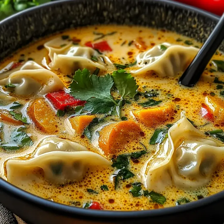 Thai Potsticker Coconut Soup
