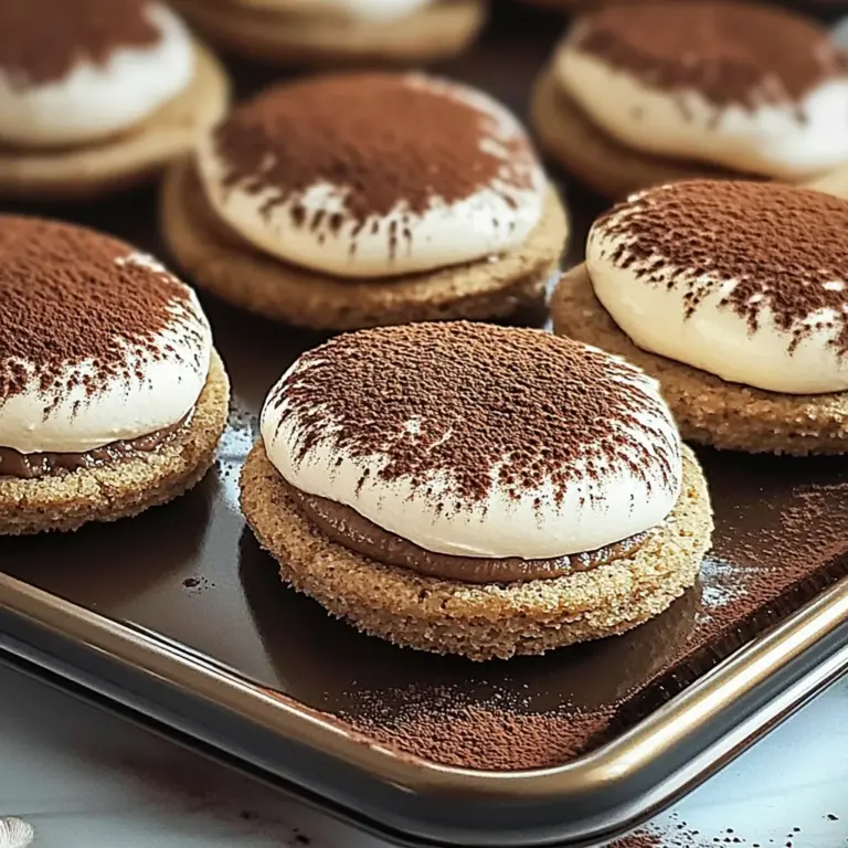 Tiramisu Sandwich Cookies