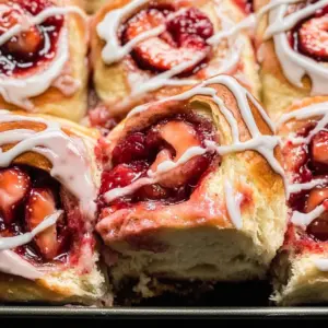 Vegan Strawberry Sweet Rolls
