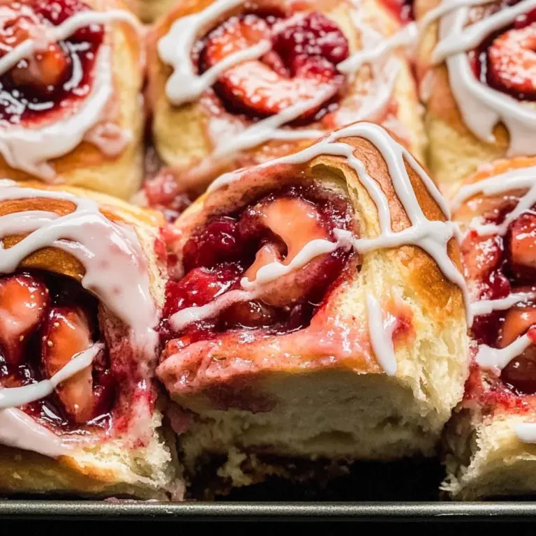 Vegan Strawberry Sweet Rolls