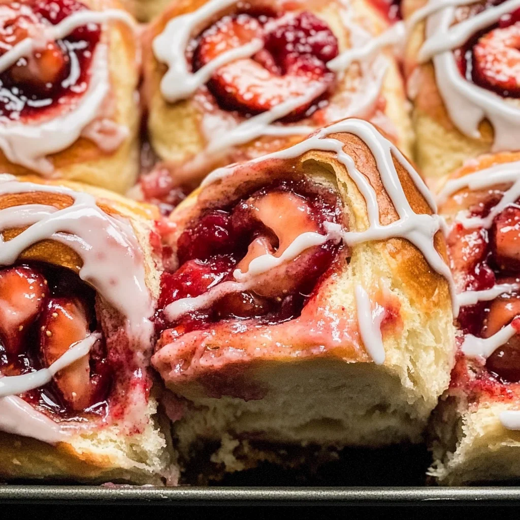 Vegan Strawberry Sweet Rolls