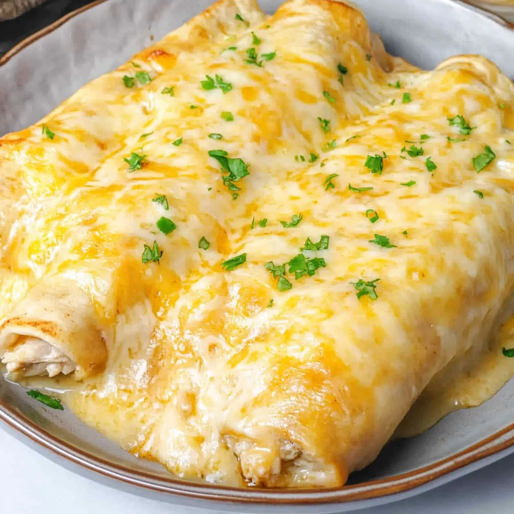 White Chicken Enchiladas