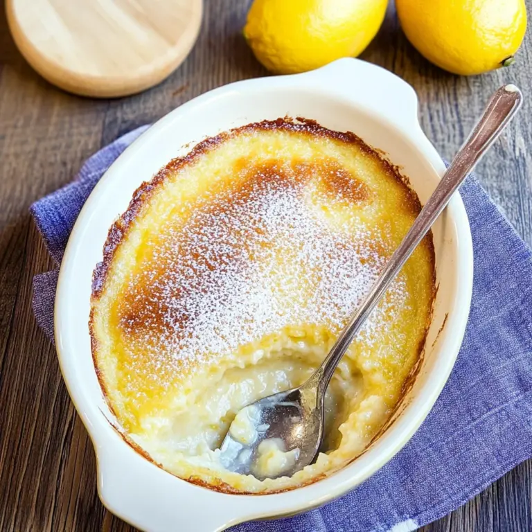Baked Lemon Pudding