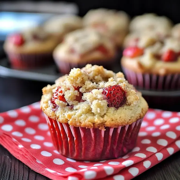 Bakery Style Strawberry Muffins