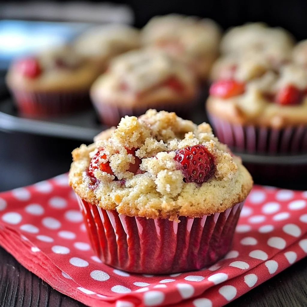 Bakery Style Strawberry Muffins