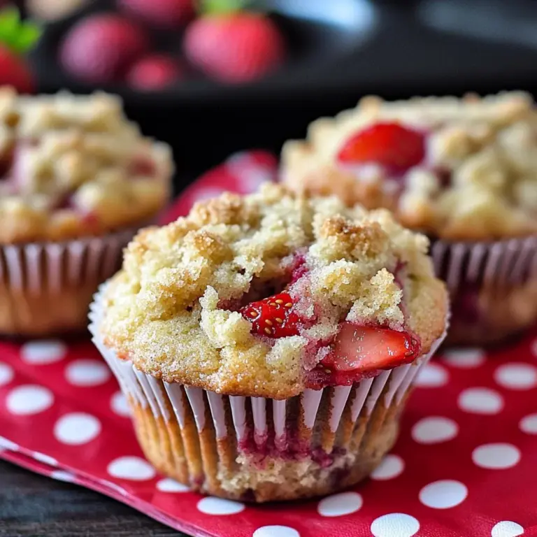 Bakery Style Strawberry Muffins