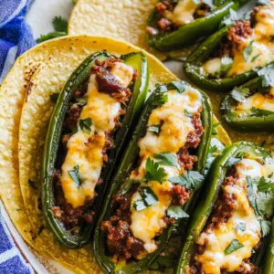 Cheese and Chorizo Stuffed Jalapeños