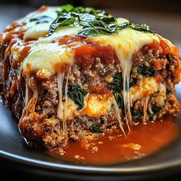 Cheesy Stuffed Italian Meatloaf – A Comfort Food Classic with a Gourmet Twist