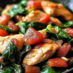 Chicken and Spinach Skillet Dinner