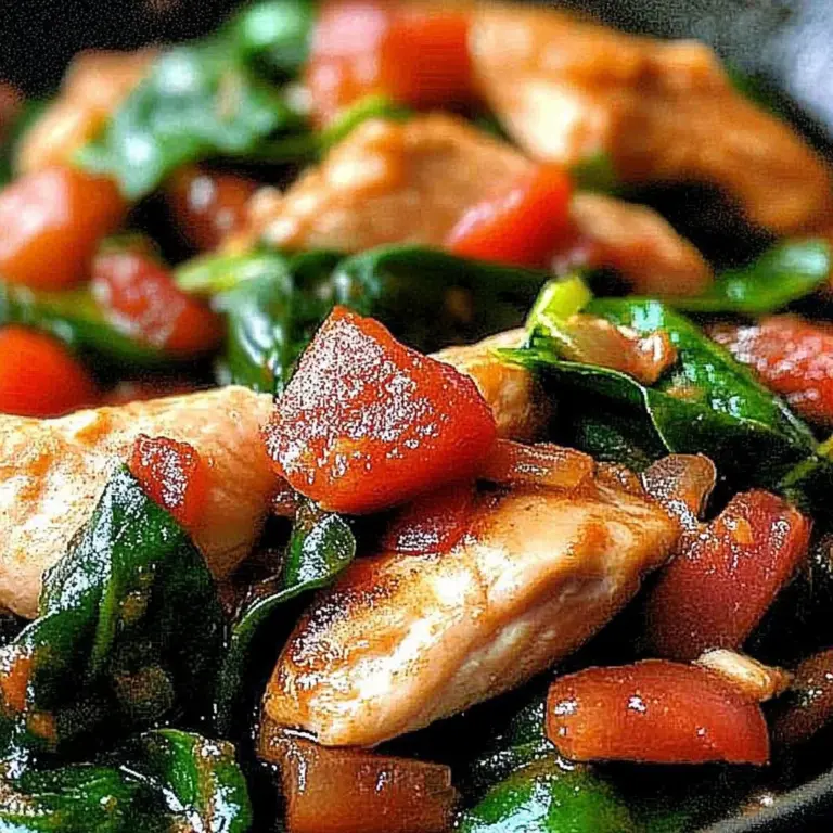 Chicken and Spinach Skillet Dinner
