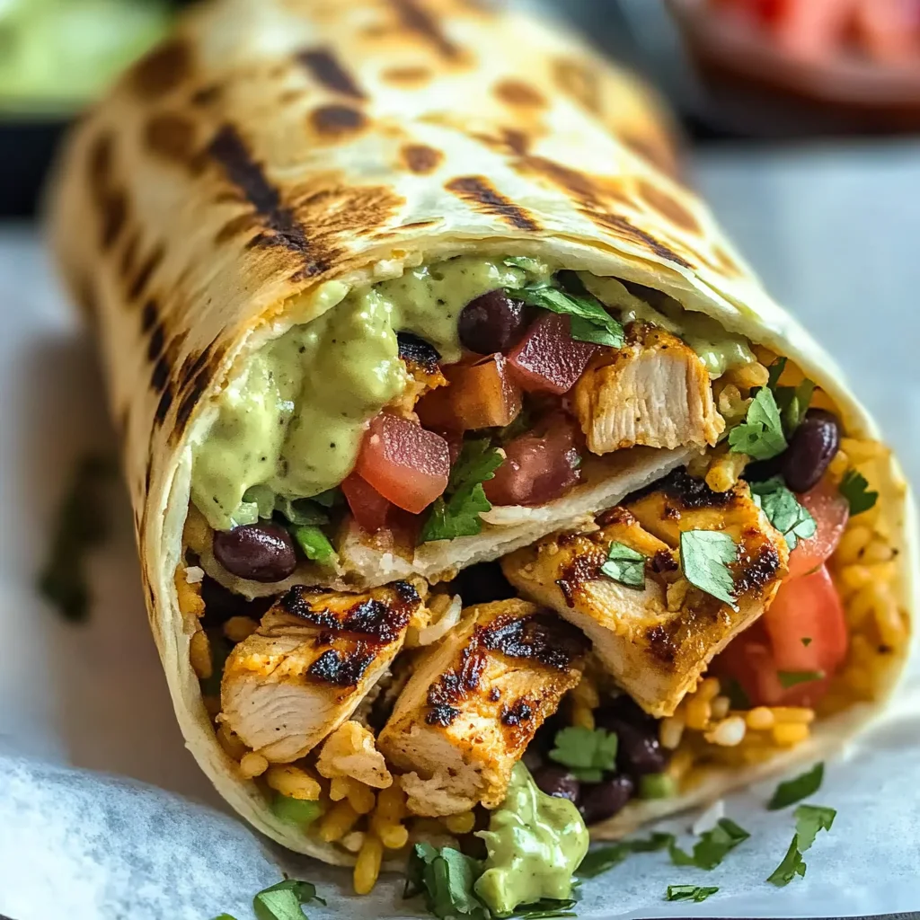 Chipotle Ranch Grilled Chicken Burrito