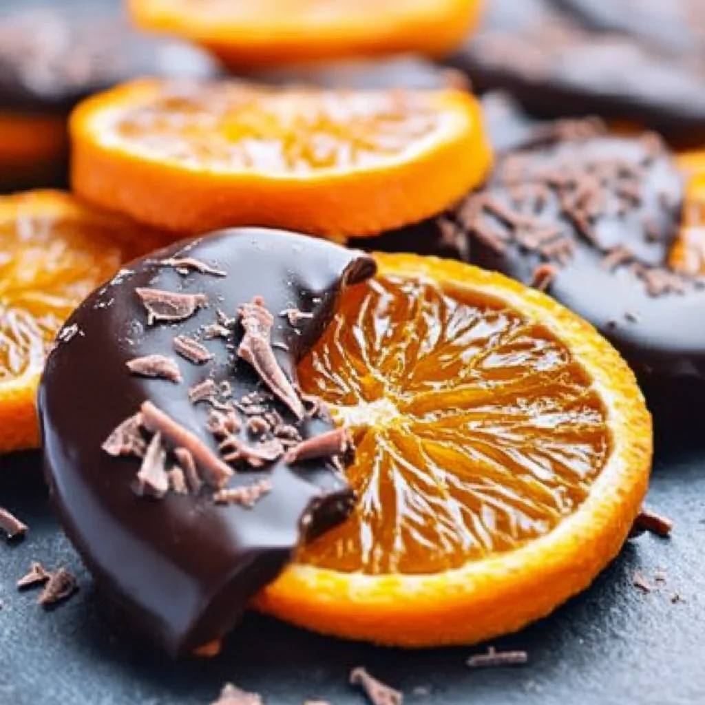 Chocolate-Dipped Candied Oranges