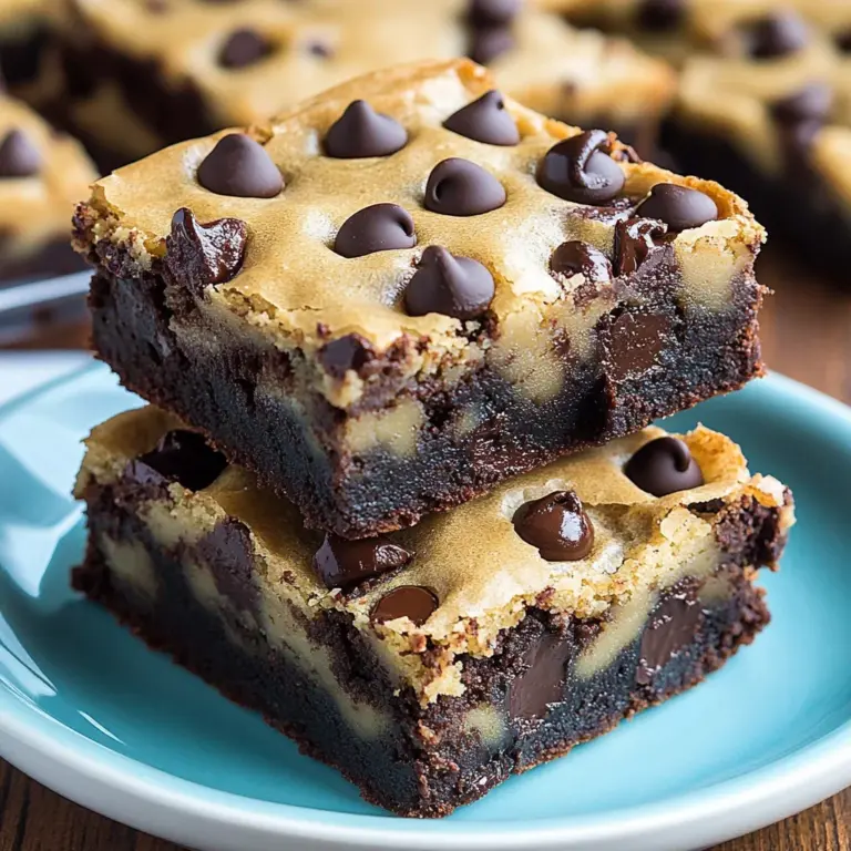 Chocolate Chip Cookie Brownies Recipe