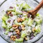 Creamy Celery Salad with Walnuts and Raisins