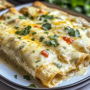 Creamy White Chicken Enchiladas