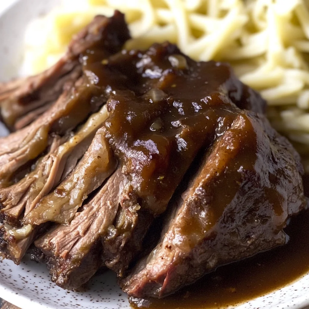 Crock Pot Chuck Roast (SO tender & easy!)