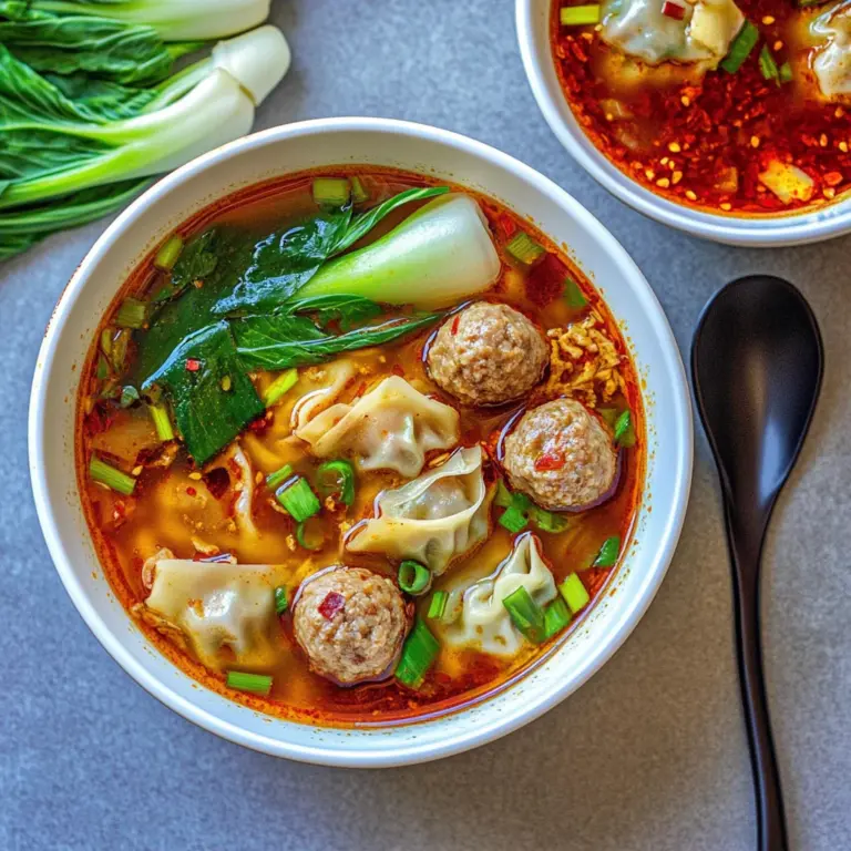 Deconstructed Wonton Soup