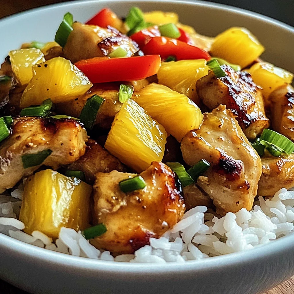 Disgustingly Easy Pineapple Chicken and Rice in 30